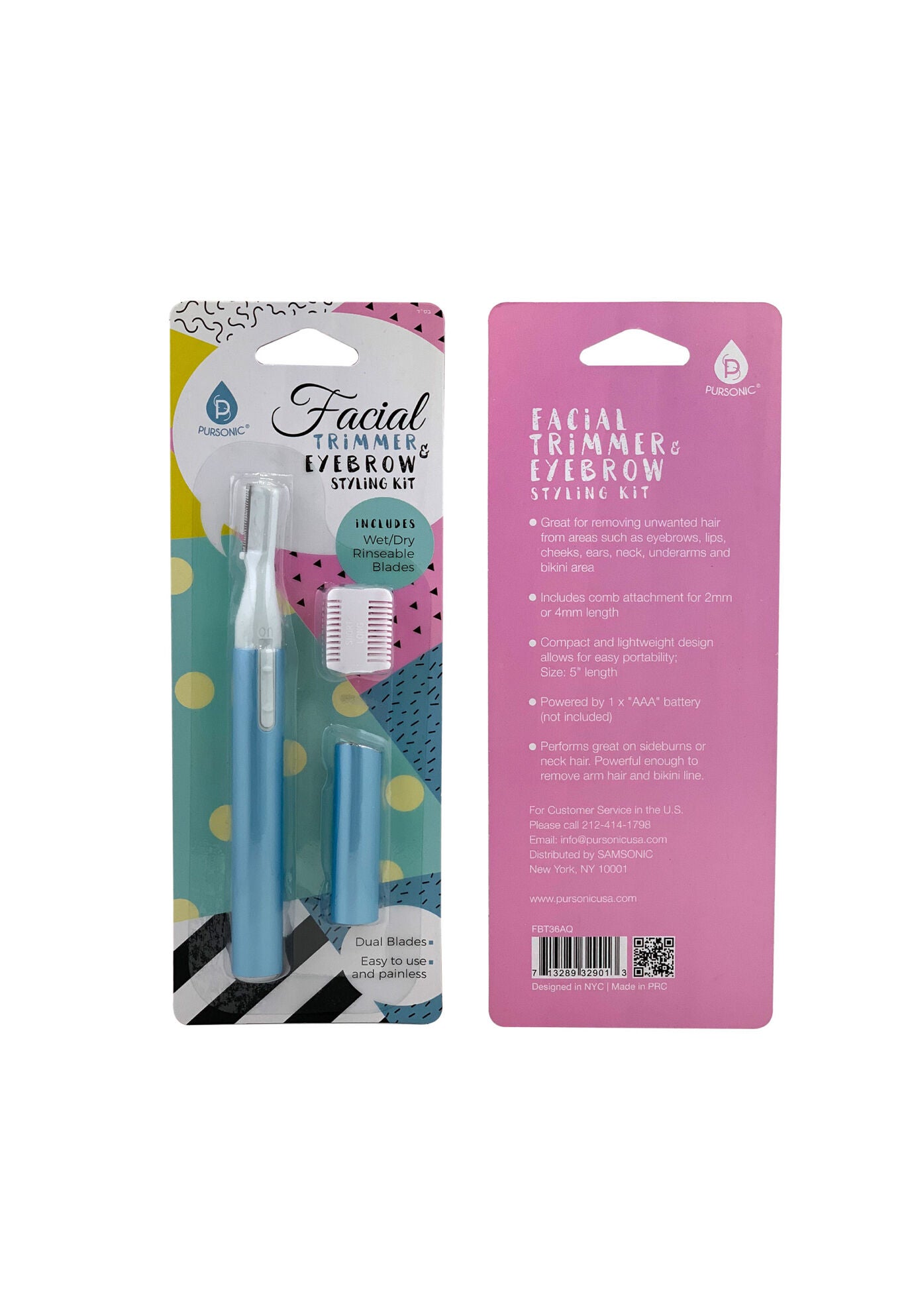 Facial Trimmer And Eyebrow Styling Kit, , alternate image number 3