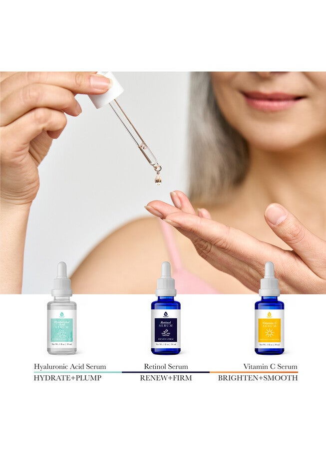 Anti Aging Serum Set For Face 3 Pk, , alternate image number null