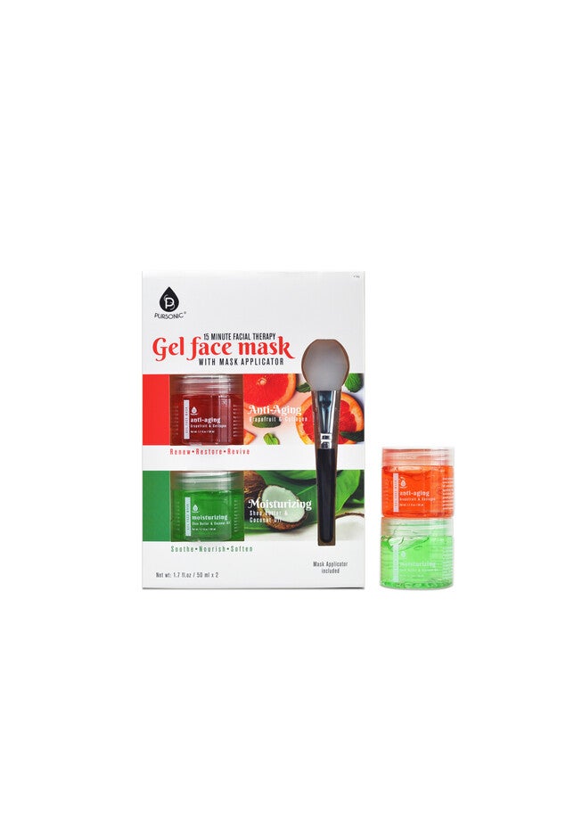 15 Minute Facial Therapy Face Mask And Applicator, 2 PACK, hi-res image number null