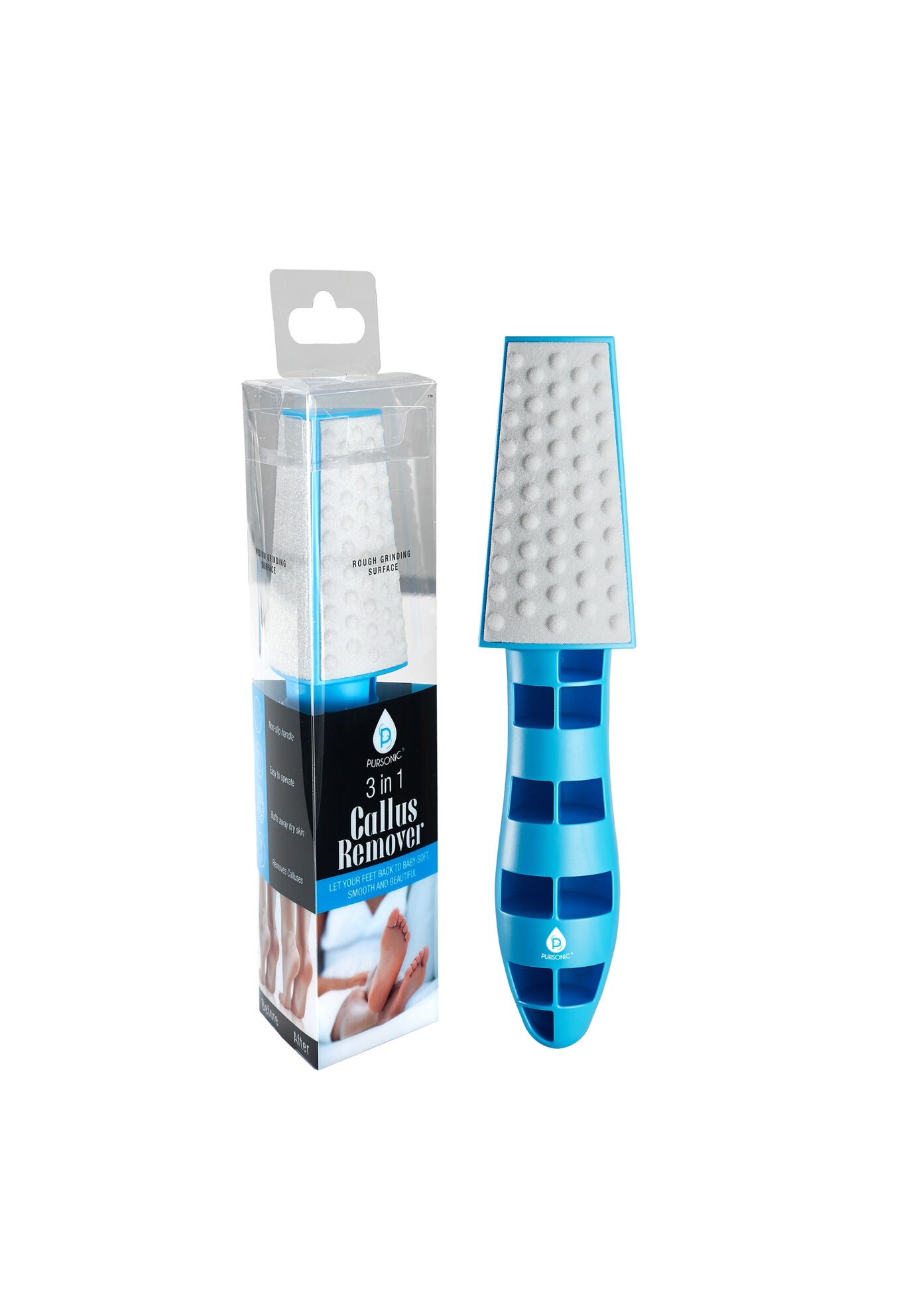 3 In 1 Grinding Surface Callus Remover, O, hi-res image number 0