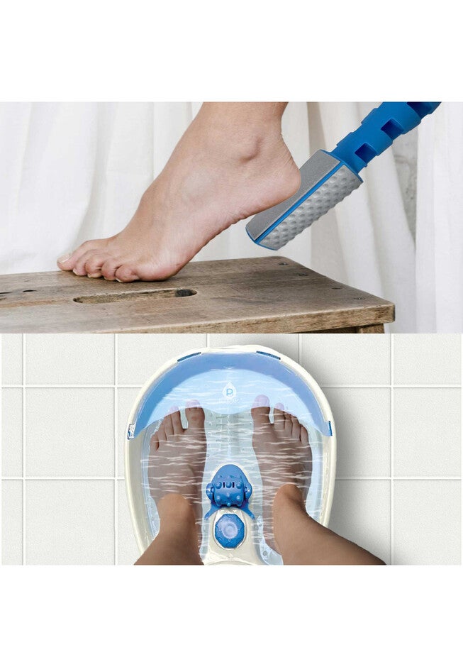 Soothing Foot Spa Massager With Tea Tree Salt Scrub & Callus Remover., , alternate image number null