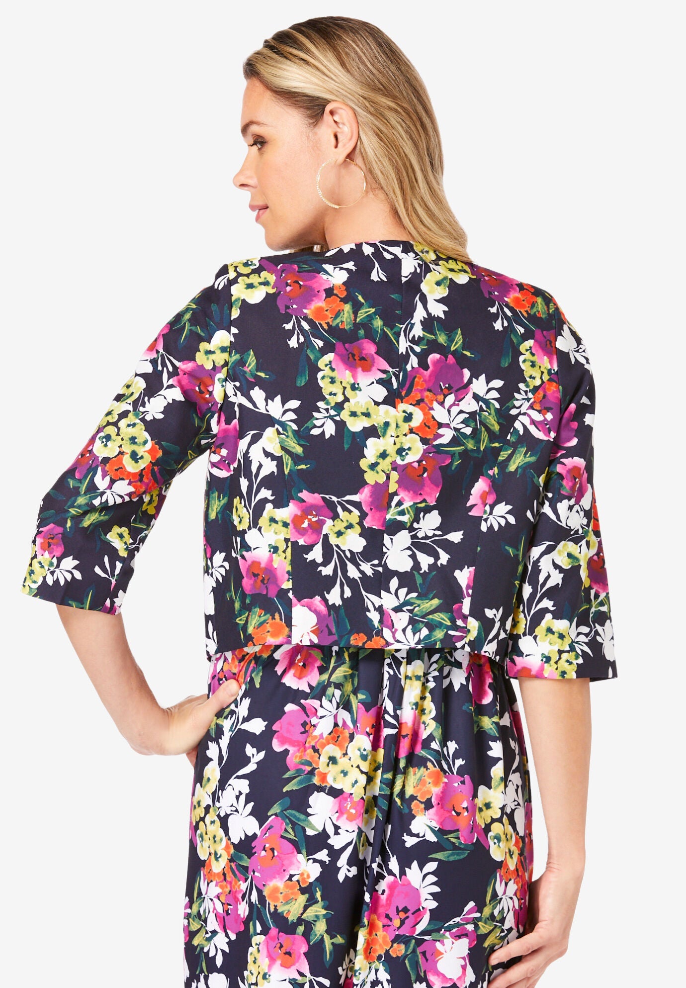 Cropped Short Sleeve Jacket, , on-hover image number 1