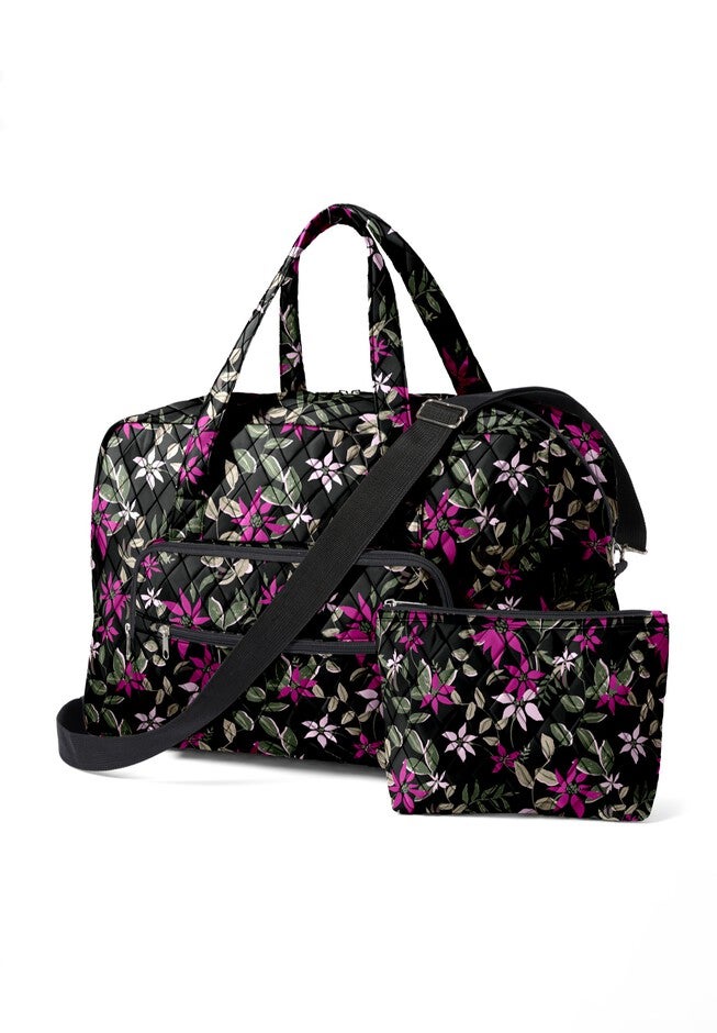Tote & Bonus Bag, BLACK VINE BLOSSOM, alternate image number null