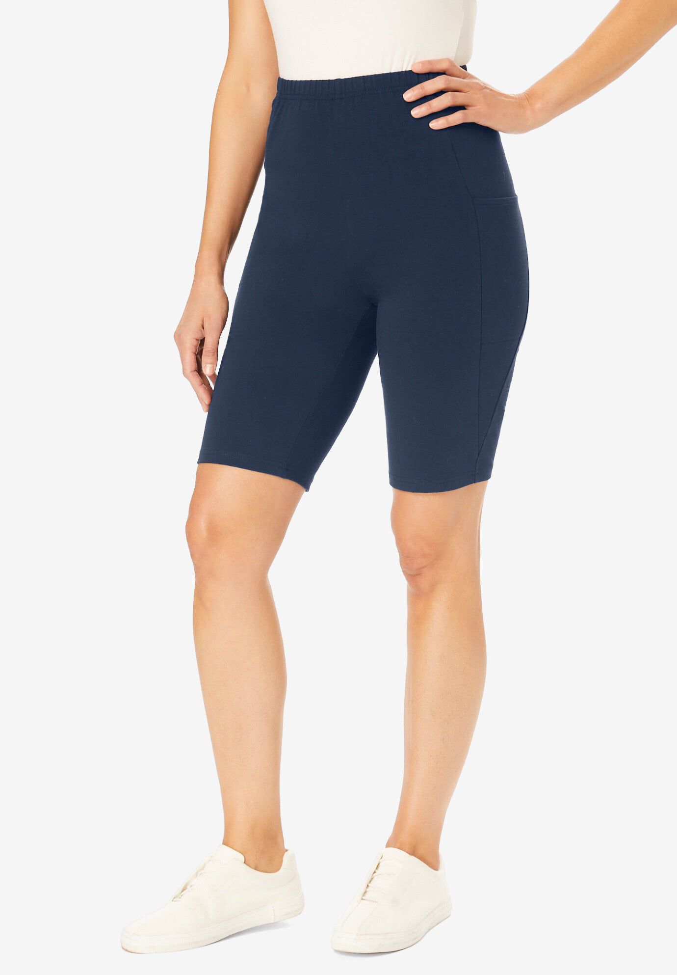 Stretch Cotton Pocket Bike Short