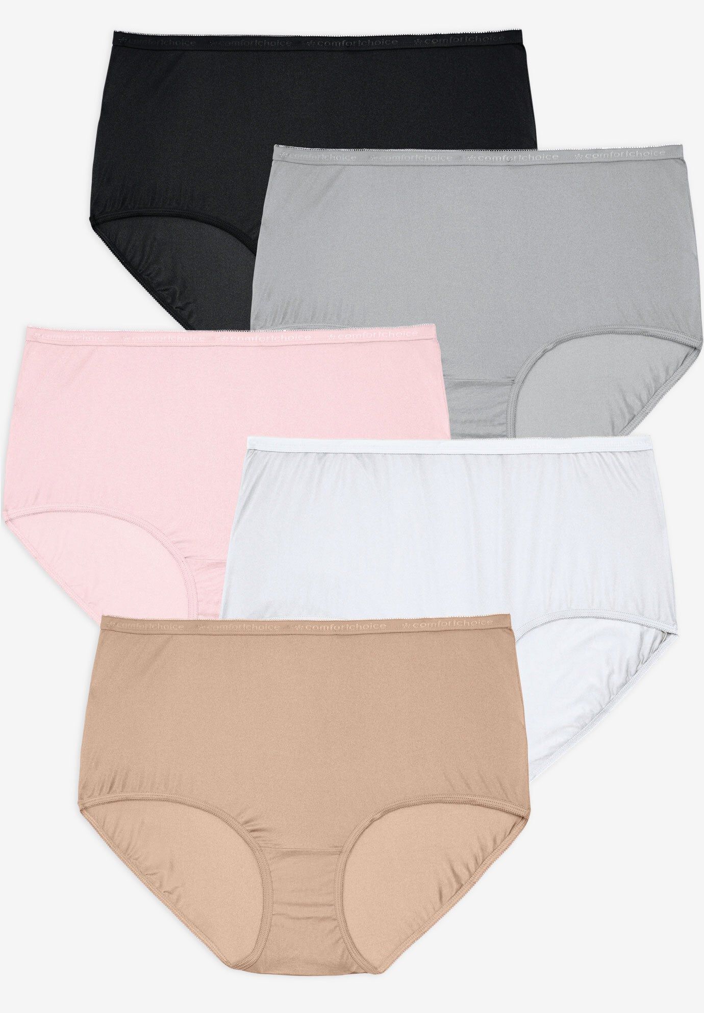 Full Coverage Nylon Brief 5-Pack