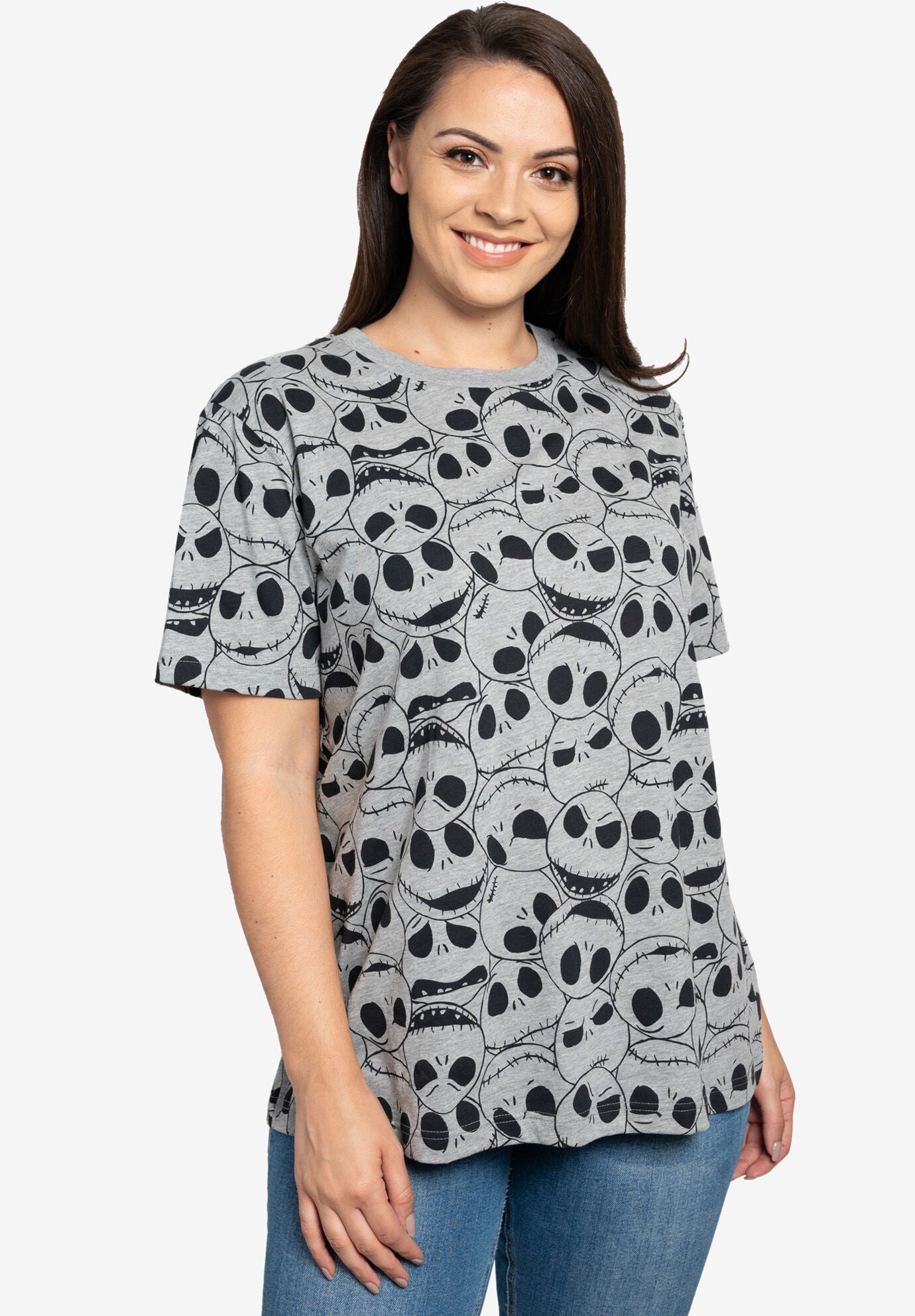 Jack Skellington T-Shirt Nightmare Before Christmas Gray, , alternate image number 2