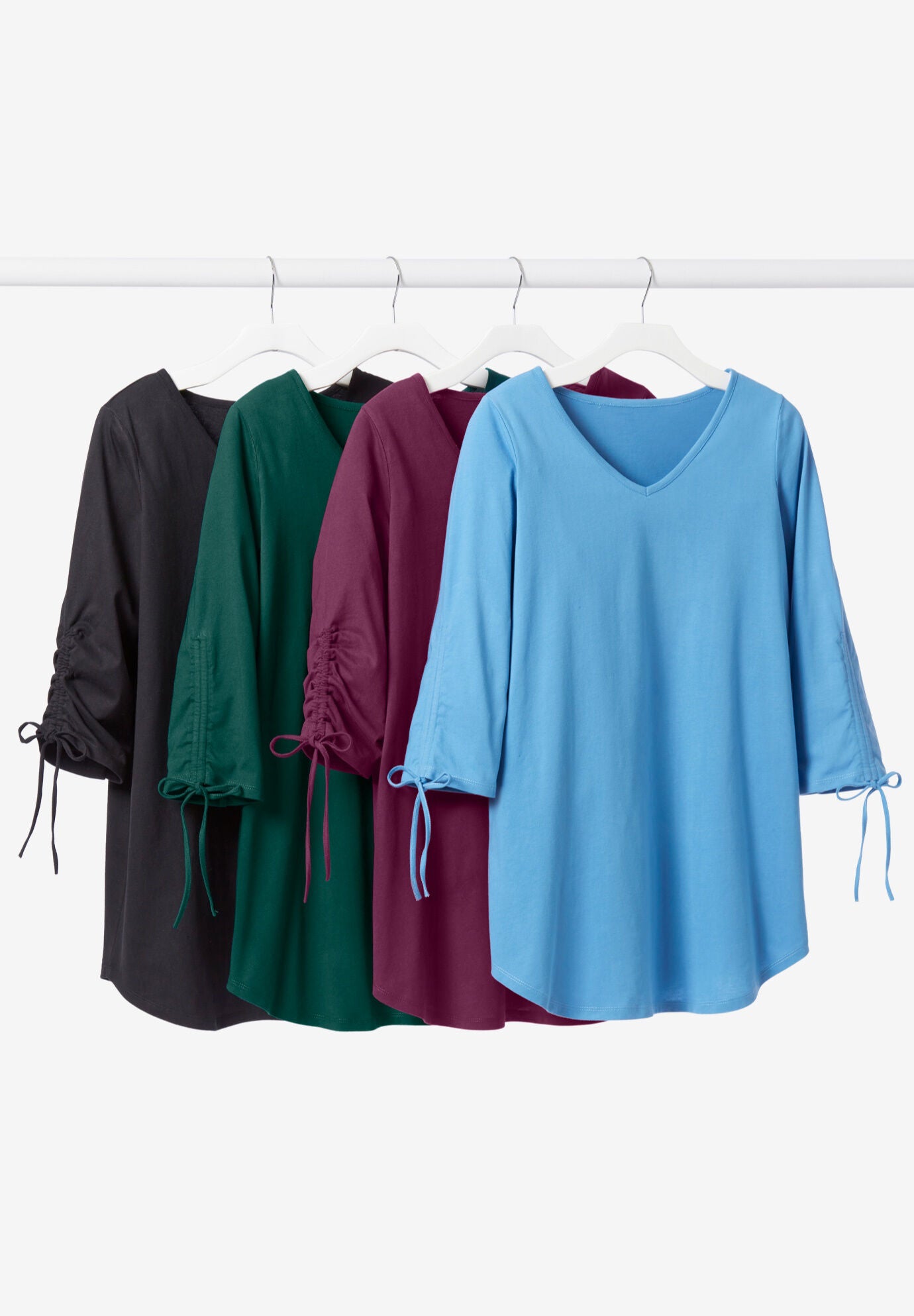 Side-Tie Sleeve Tunic, , alternate image number 1