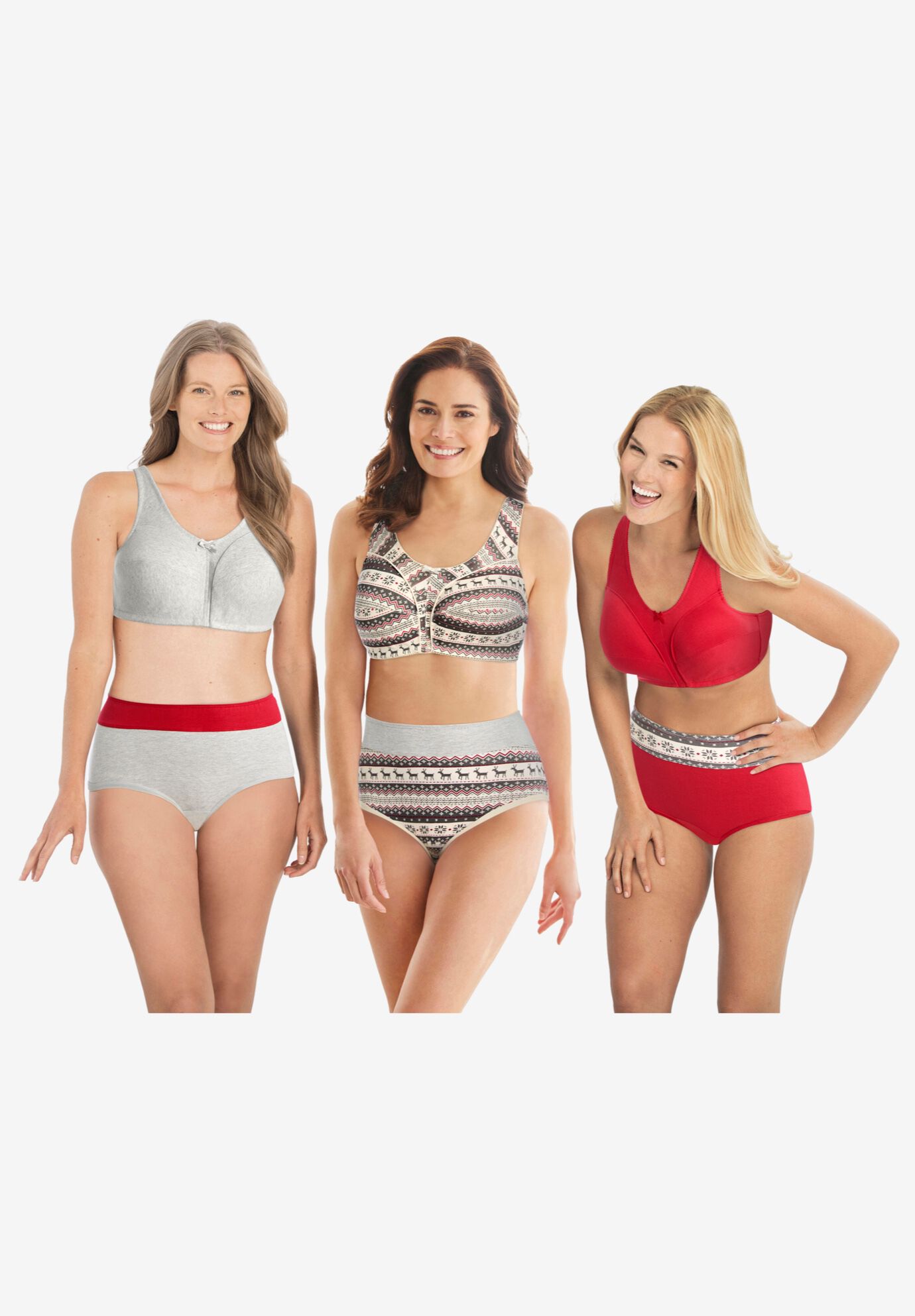 Full Coverage Stretch Cotton Color Block Brief 3-Pack, , alternate image number 11