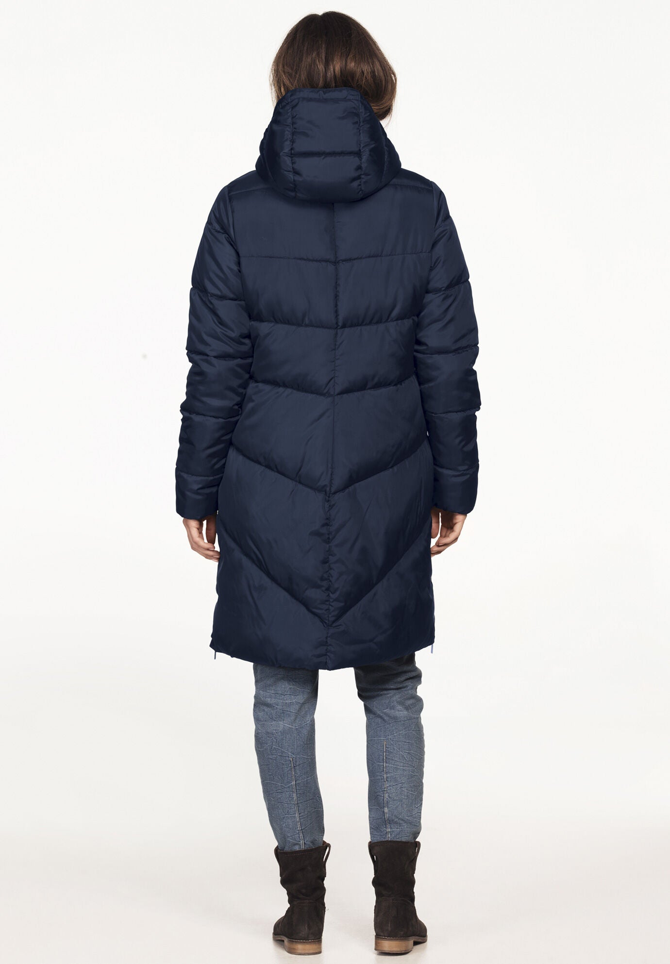 Long Puffer Coat, , alternate image number 3