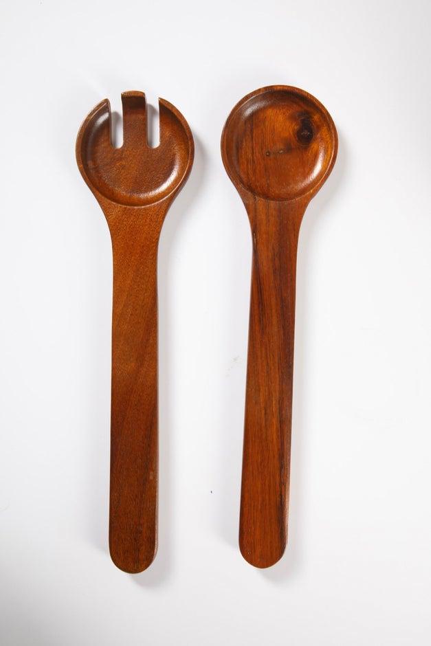 3-Piece Acacia Wood Salad Bowl Set image number 4