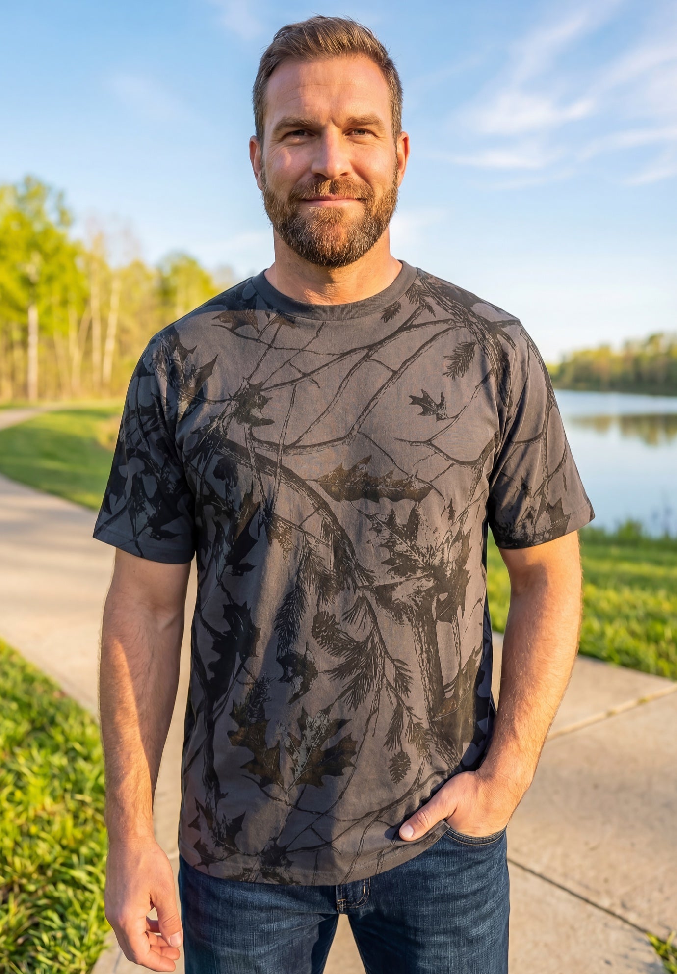 Boulder Creek by KingSize Men’s Big & Tall Heavyweight Jersey Crewneck T-Shirt