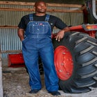 Dickies® Rigid Denim Bib Overalls image number null