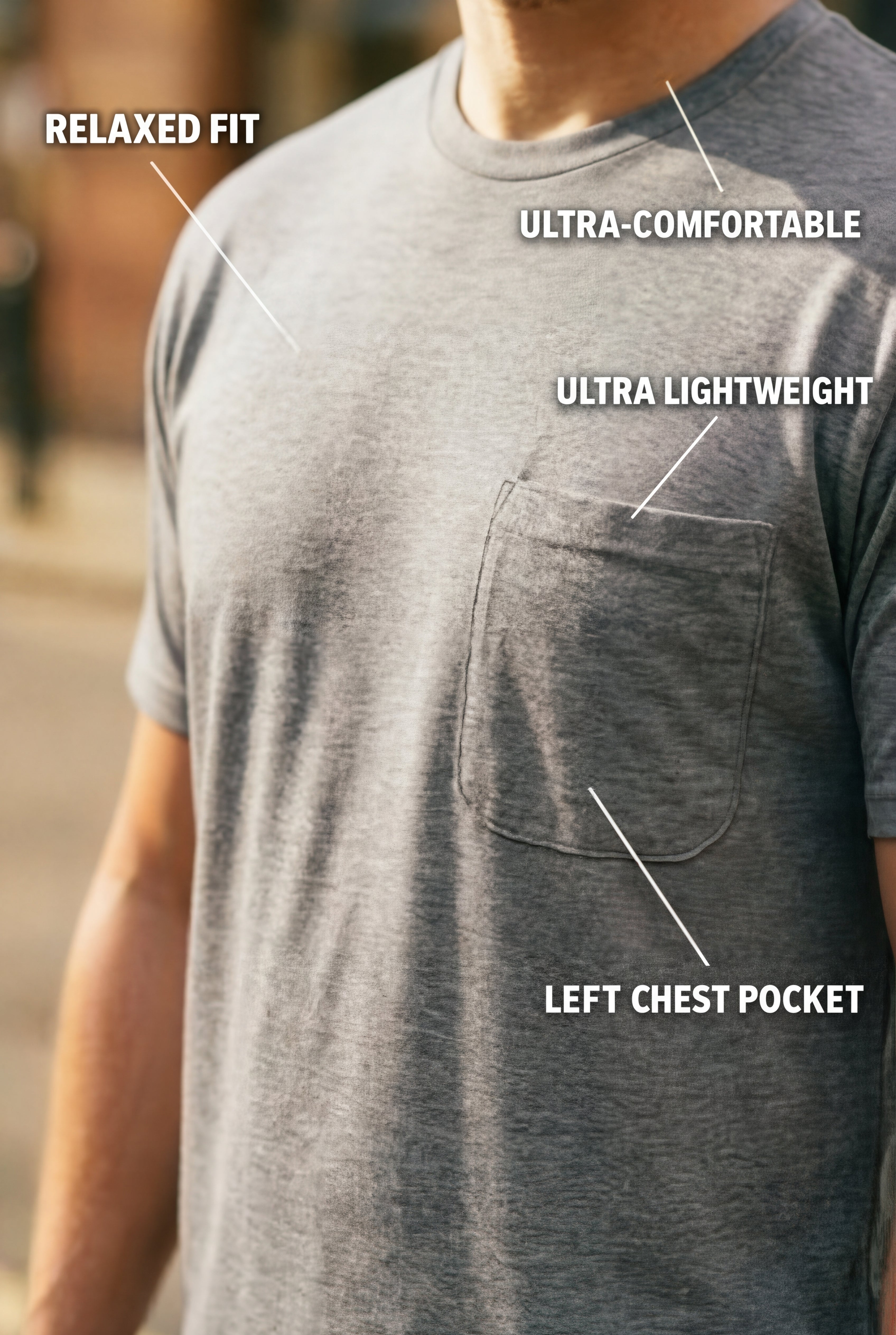 The Ultra-Light Comfort Pocket Tee image number 1