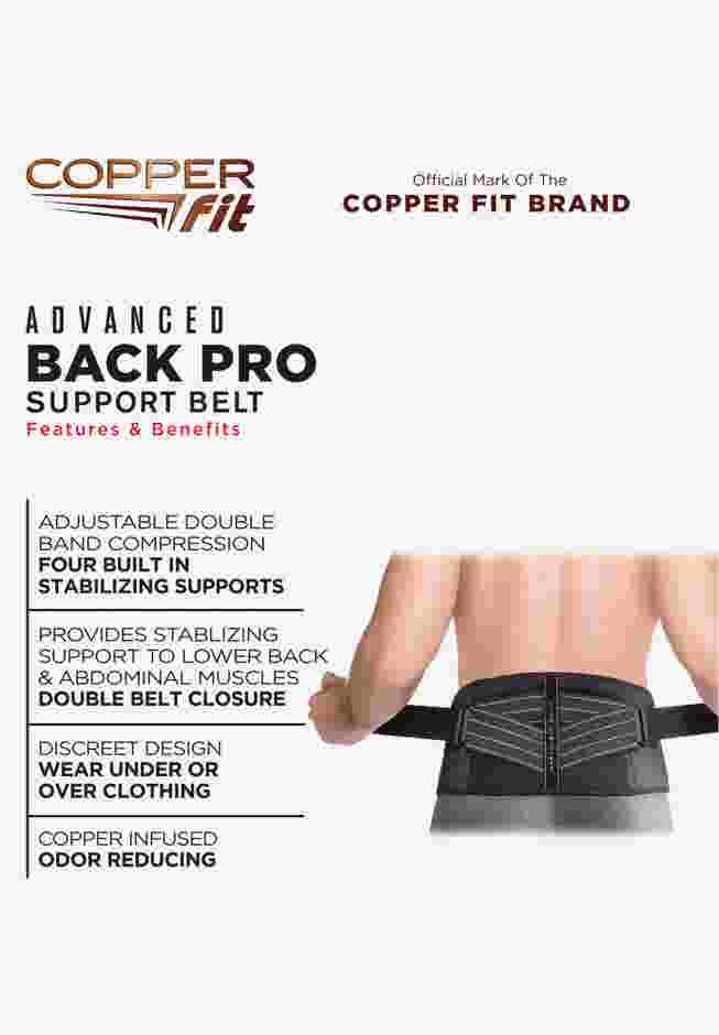 Adjustable Back Pro Brace by Copper Fit image number 3