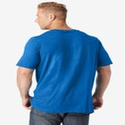 Shrink-Less&trade; Lightweight Longer-Length V-neck T-shirt image number null