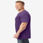 Shrink-Less&trade; Lightweight Longer-Length V-neck T-shirt image number null
