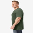 Shrink-Less&trade; Lightweight Longer-Length V-neck T-shirt image number null