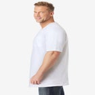 Shrink-Less Lightweight Longer-Length V-neck T-shirt image number null