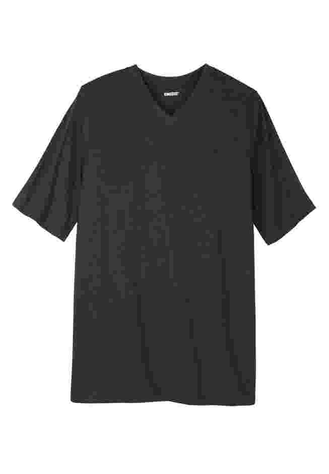 Shrink-Less Lightweight Longer-Length V-neck T-shirt image number 0
