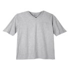 Shrink-Less™ Lightweight Longer-Length V-neck T-shirt image number null
