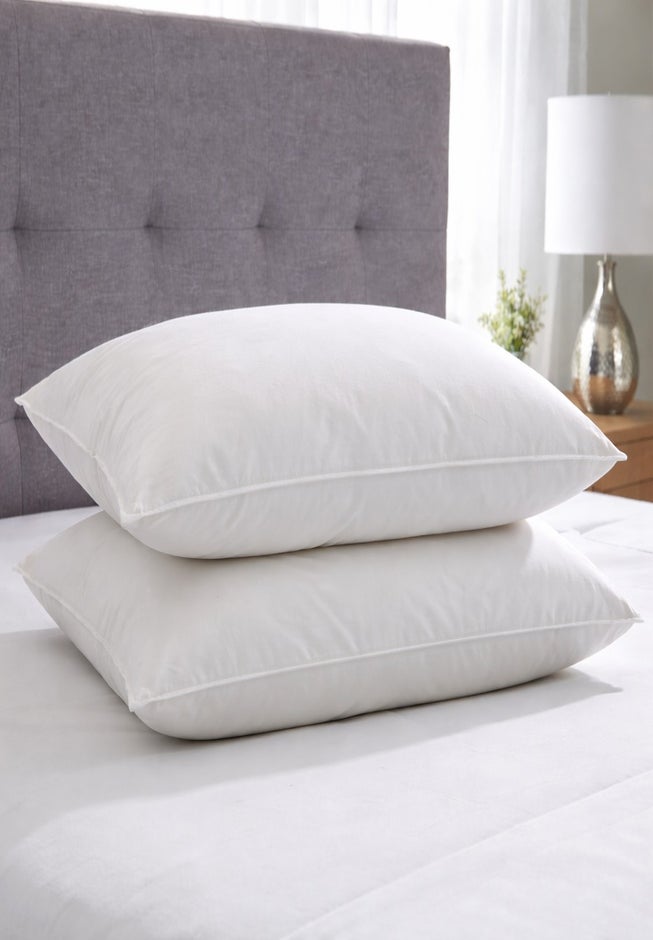 2-Pack Quilless Feather-Filled Pillows image number 2