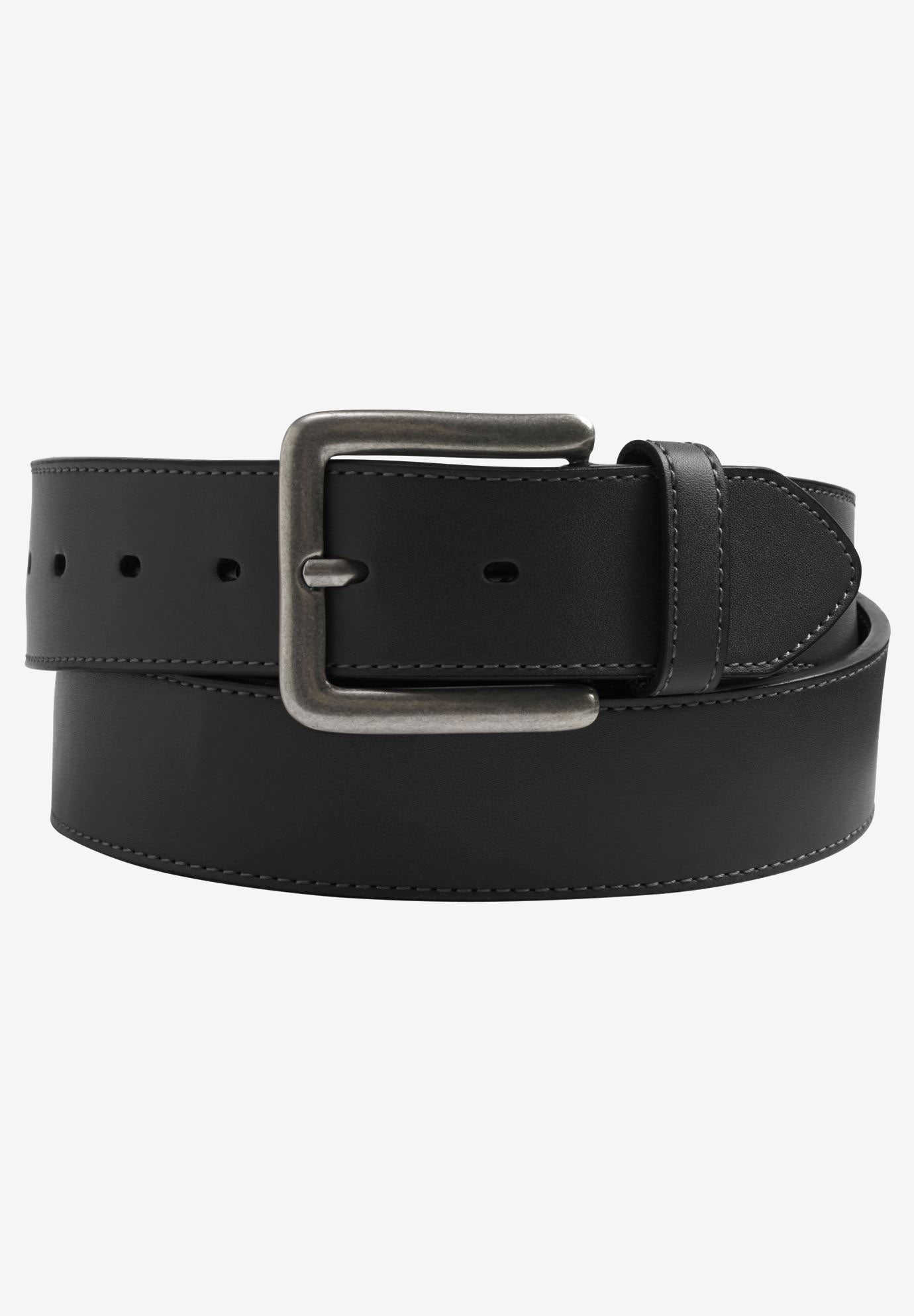 Casual Stitched Edge Leather Belt image number 0