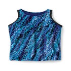 Longer-Length High-Neck Racerback Tankini Top image number null