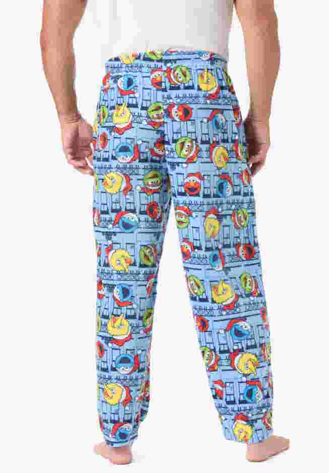 Microfleece holiday pajama pants image number 1