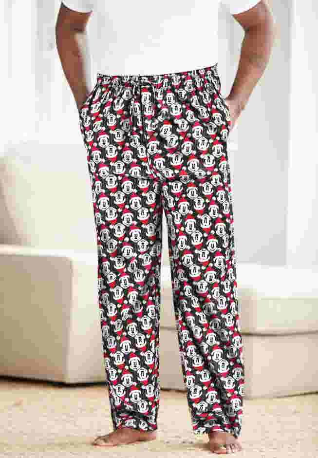 Microfleece holiday pajama pants image number 3