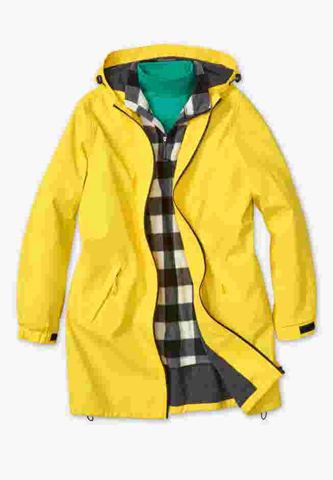 Hooded Slicker Raincoat image number 4