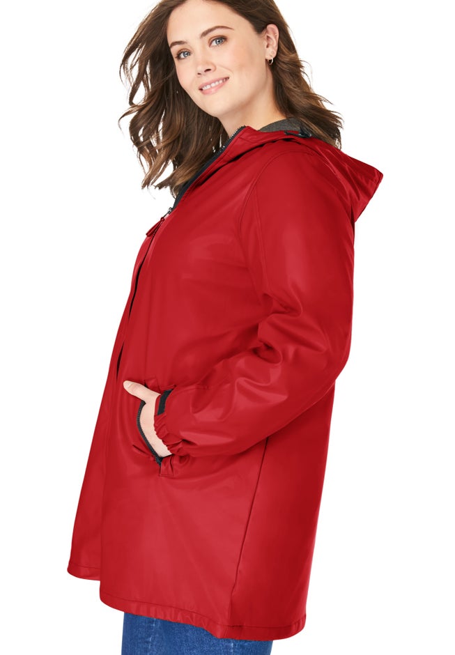 Hooded Slicker Raincoat image number 3