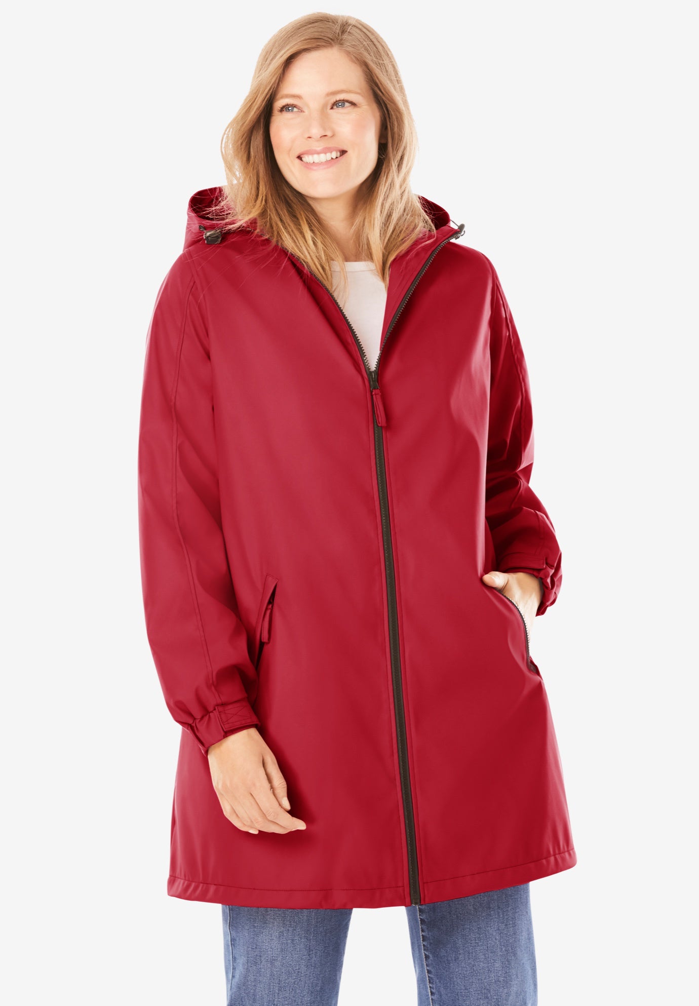 Hooded Slicker Raincoat image number 0