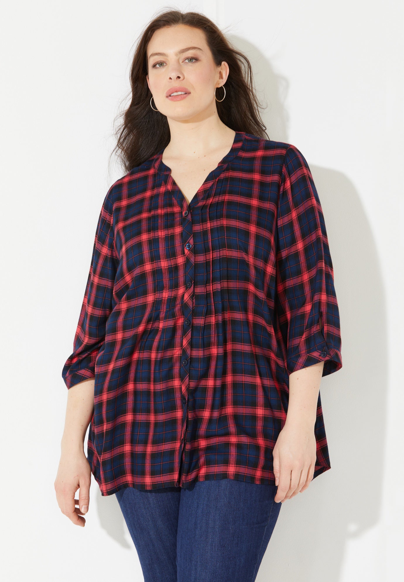 Featherweight Plaid Tunic image number 0