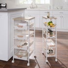 4-Tier Wide Rolling Storage Cart image number 0