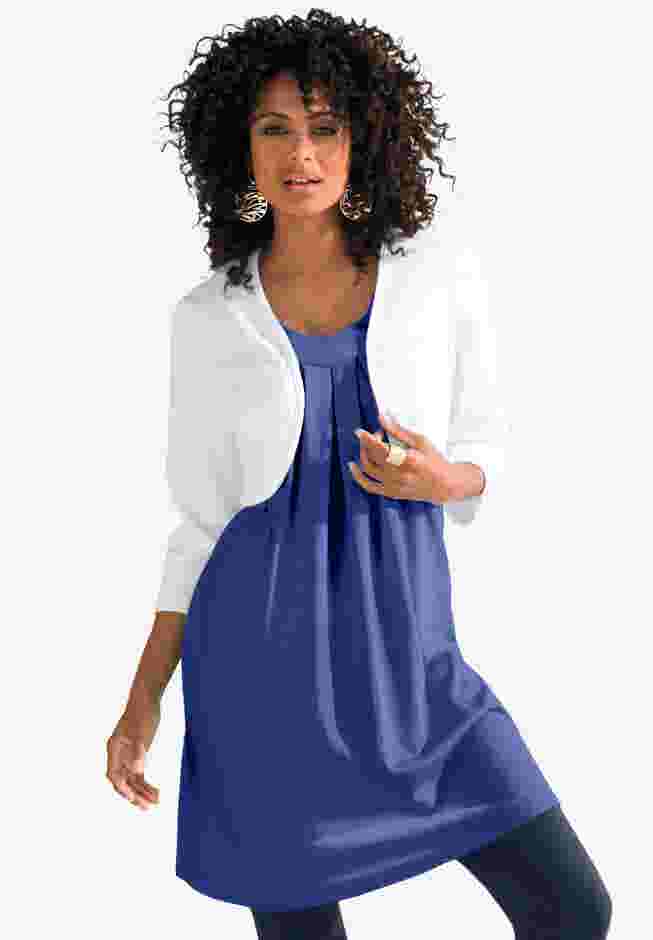 Bolero Cardigan with Three Quarter Sleeves image number 0