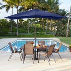 6&frac12;' x 10' Oversized Rectangular Umbrella image number null