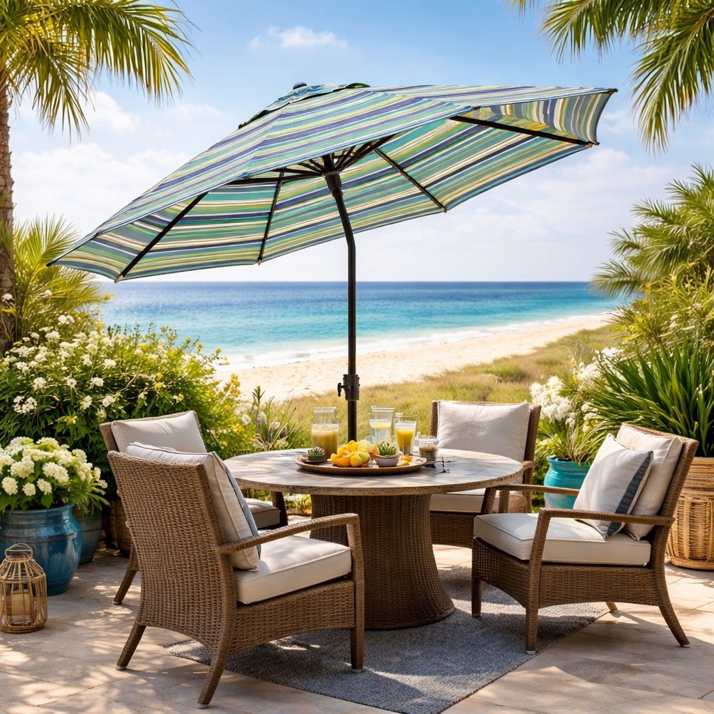 9 Ft. Tilt-and-Crank Umbrella image number 0