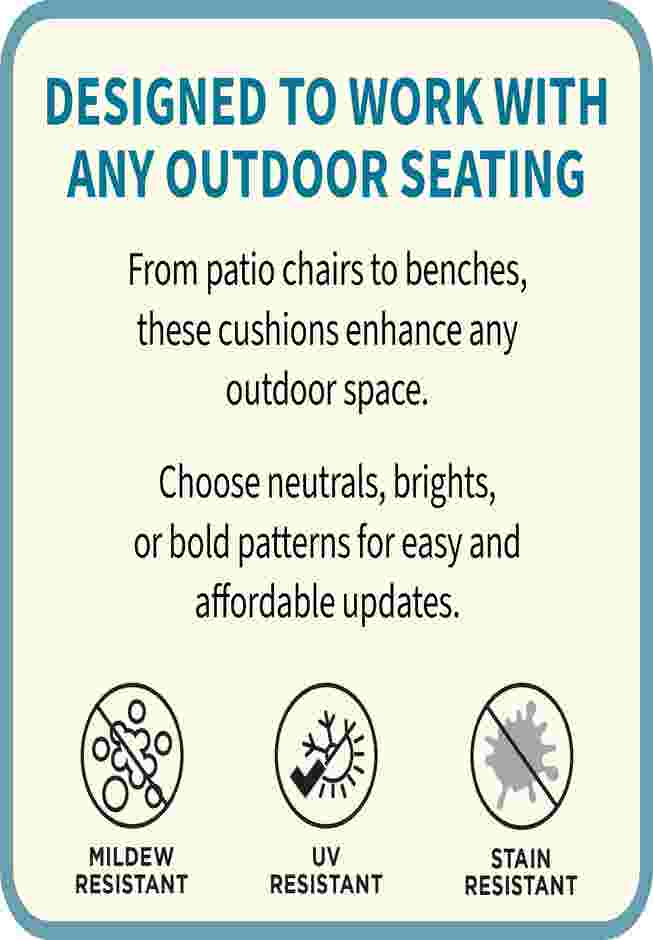 BH Outdoor Performance Bench Cushion image number 1
