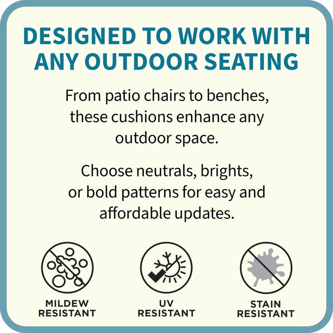 BH Outdoor Performance Patio Chair Cushion image number null