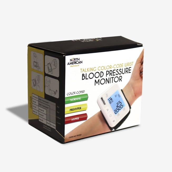 Talking Color Coded Wrist Blood Pressure Monitor image number 4