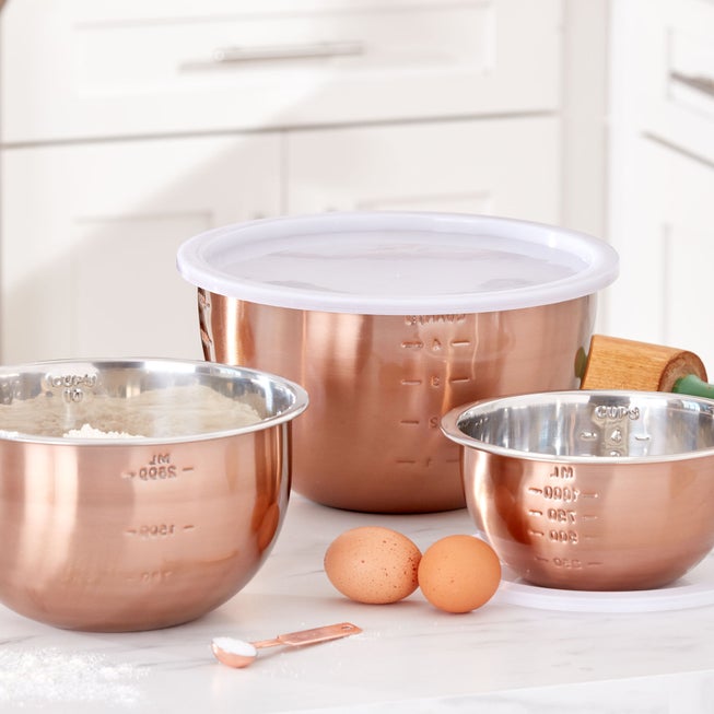 6-Pc. Set Of Copper Mixing Bowls & Lids image number 0