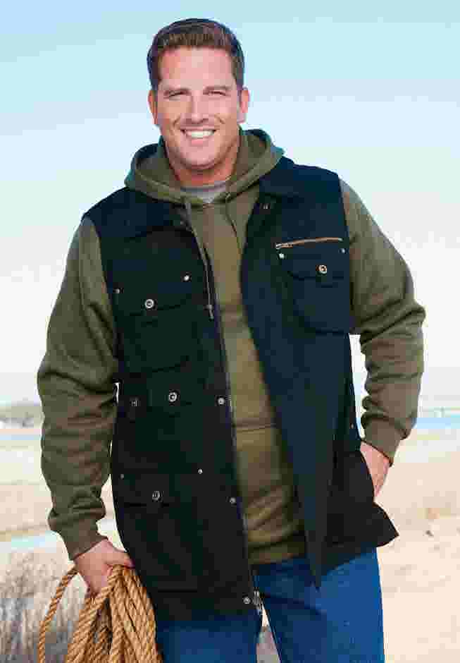 9 Pocket Twill Utility Vest image number 1
