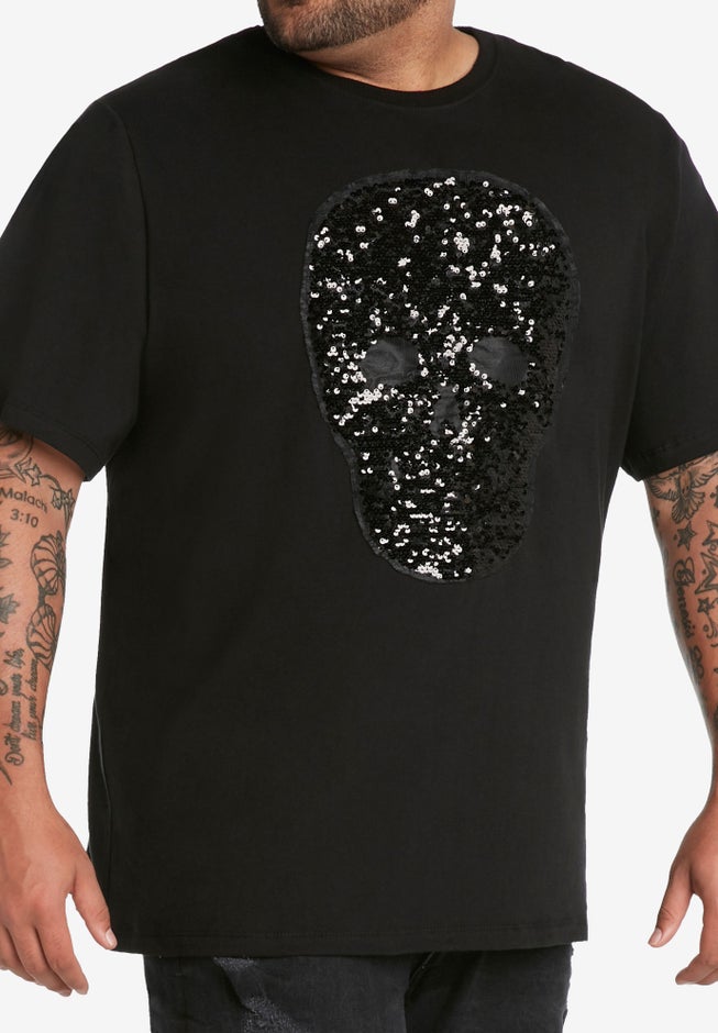MVP Collections® Embellished Skull T-Shirt image number 3