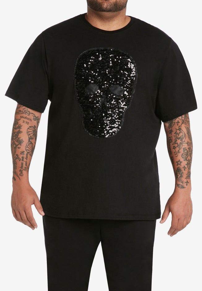 MVP Collections® Embellished Skull T-Shirt image number 0