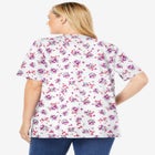 7-Day Layer-Look Elbow-Sleeve Tee image number null