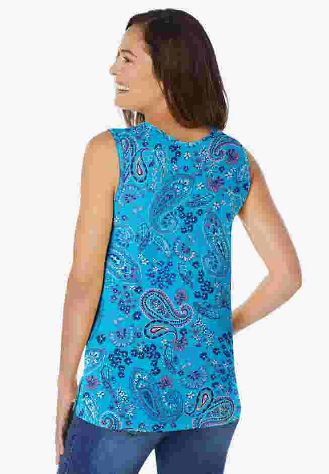 Perfect Printed Scoopneck Tank image number 1