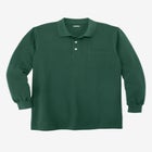 Longer-Length Long Sleeve Shrink-Less&trade; Cotton Polo image number null