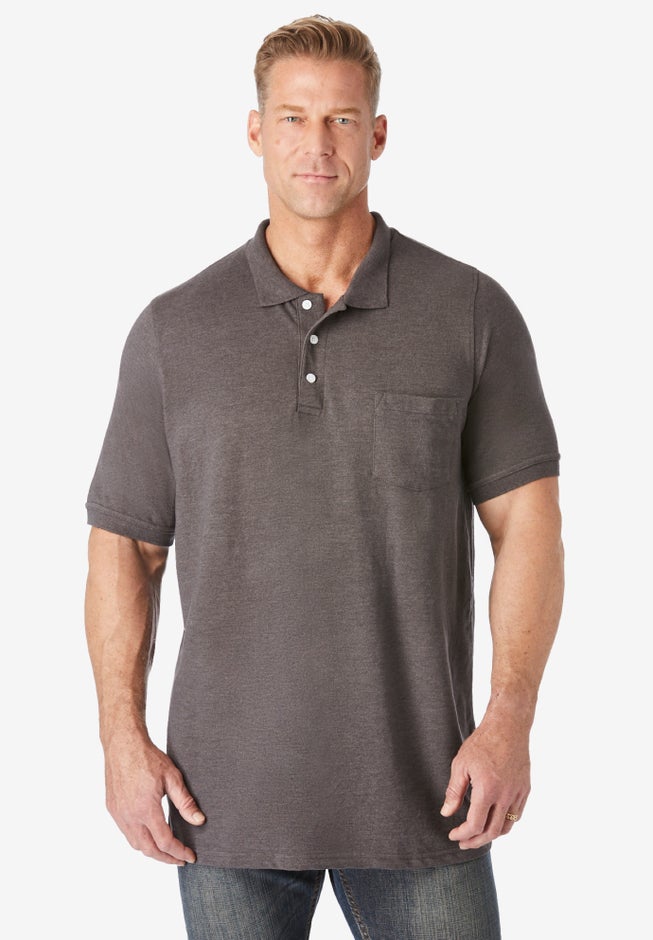 Shrink-Less™ Pocket Piqué Polo image number 3