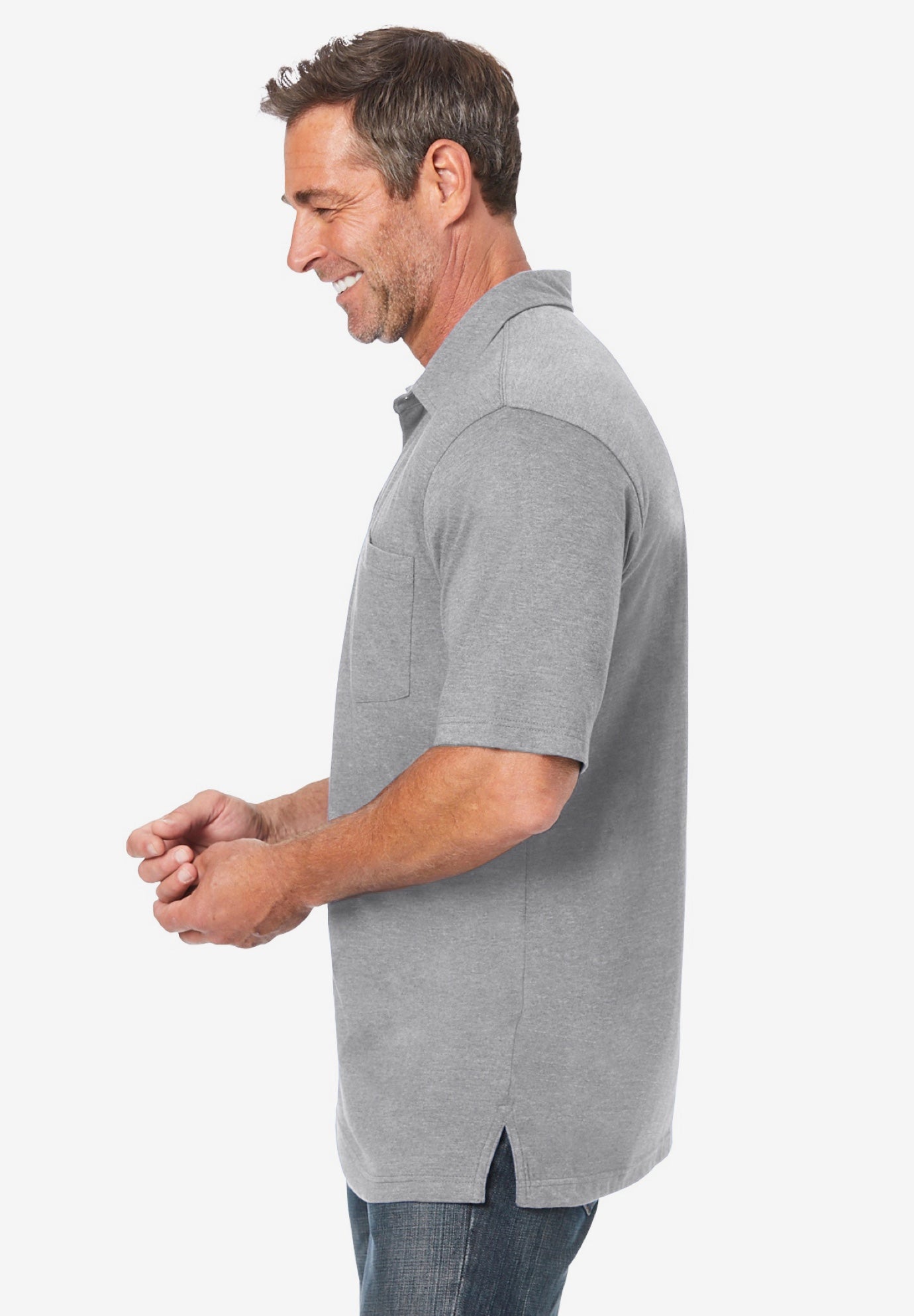 Shrink-Less&trade; Lightweight Polo image number 2