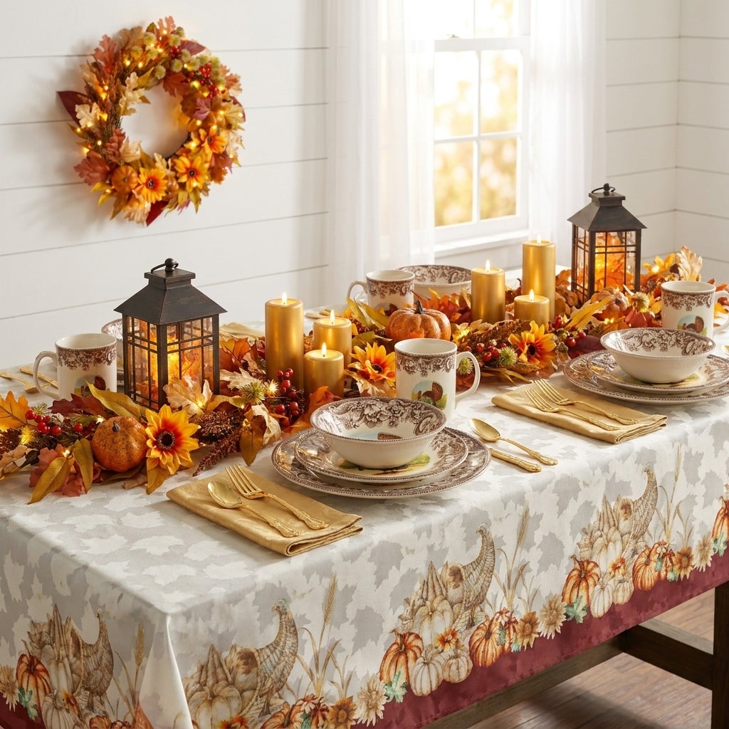 Turkey Tablecloth image number 1